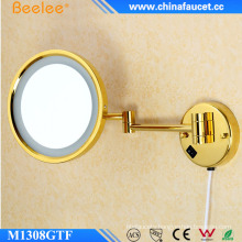 Wall Golden Flexible Single Side Makeup LED Mirror